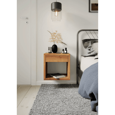 VELADOR TU MESITA FLOTANTE CONTEMPORÁNEO RABANE 39CM MARRÓN