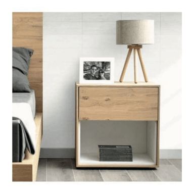 VELADOR TU MESITA CONTEMPORÁNEO MARQUÉS 55CM MARRÓN