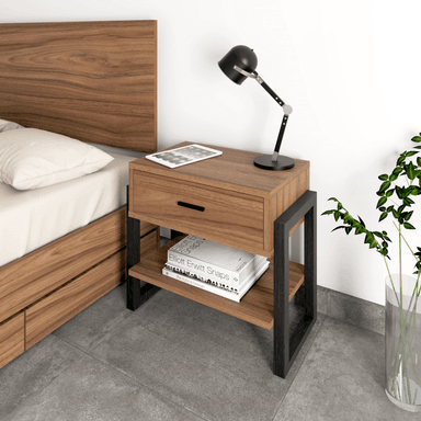 VELADOR TU MESITA CONTEMPORÁNEO LAIZ 55CM MARRÓN