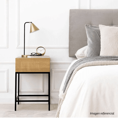 VELADOR TU MESITA INDUSTRIAL MINIMALISTA RABÉ 60CM MARRÓN