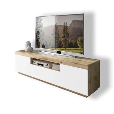 MESA DE TV TU MESITA LIBERIA MODERNA 170CM BLANCO