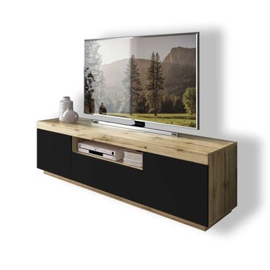 MESA DE TV TU MESITA LIBERIA MODERNA 170CM NEGRO - 2