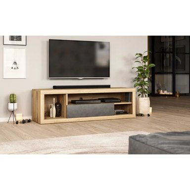 MESA DE TV TU MESITA MODERNA MAURICIO BLANCA 140CM