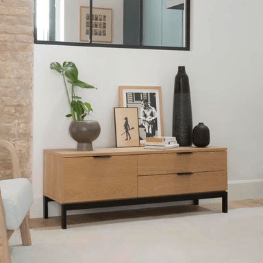 APARADOR BAJO CONTEMPORÁNEO TU MESITA NAMORA MARRÓN 120CM