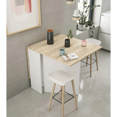 MESA DE COMEDOR TU MESITA TAYIKISTÁN BLANCO 140X77CM PLEGABLE DUNA - 2