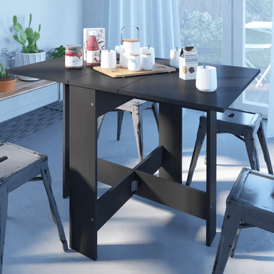 MESA DE COMEDOR TU MESITA COCOS NEGRO 103X76CM PLEGABLE - 4
