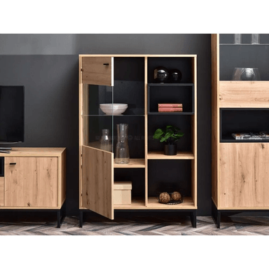 VITRINA MODERNA TU MESITA SYBILA COLOR DUNA 1 PUERTA - 3