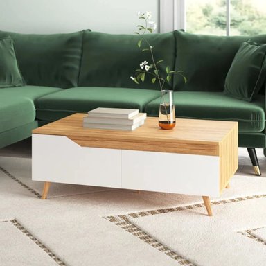 MESA DE CENTRO TU MESITA TAMPA VINTGE 2 CAJONES