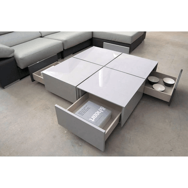 MESA DE CENTRO TU MESITA MATTA CONTEMPORÁNEA 100CM BLANCO