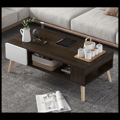 MESA DE CENTRO TU MESITA CAFÉ ORBE 100CM