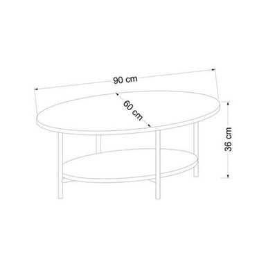 MESA DE CENTRO TU MESITA ARUBA MODERNA 90CM - 3