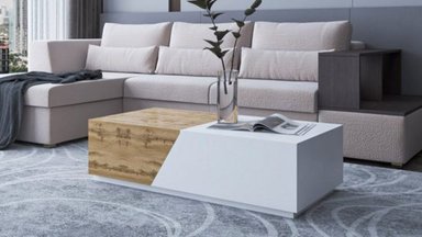 MESA DE CENTRO TU MESITA MODERNA MARBELLA BLANCO DUNA