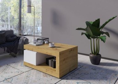 MESA DE CENTRO TU MESITA MODERNA DAILA 110CM BLANCO