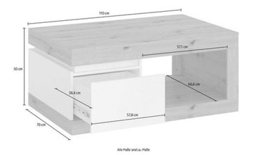 MESA DE CENTRO TU MESITA MODERNA DAILA 110CM BLANCO - 3