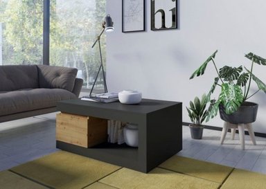 MESA DE CENTRO TU MESITA MODERNA DAILA 110CM NEGRO