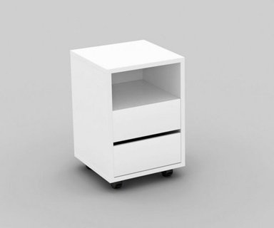 ESCRITORIO TU MESITA JOYCE 130 CM X 50 CM BLANCO Y CAJONERA CON RUEDAS - 3