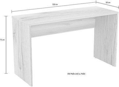 ESCRITORIO TU MESITA JOYCE 130 CM X 50 CM BLANCO Y CAJONERA CON RUEDAS - 4