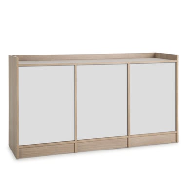 APARADOR MODERNO TU MESITA MARA ROBLE/BLANCO 139CM - 3