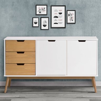 APARADOR VINTAGE TU MESITA MODERNO ABRIL BLANCO 140CM
