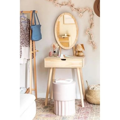 TOCADOR TU MESITA PATRICK NATURAL 1 CAJÓN VINTAGE