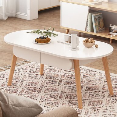 MESA DE CENTRO TU MESITA ANGELES VINTAGE BLANCO