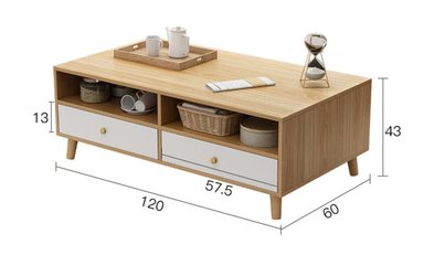 MESA DE CENTRO TU MESITA DOMENIK MODERNA 120CM - 2
