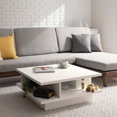 MESA DE CENTRO MODERNA TU MESITA VINCE BLANCO