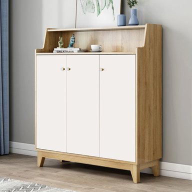 ZAPATERA TU MESITA MIRIAN MARRÓN CLARO MODERNA 100X34X120CM