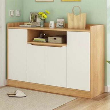 ZAPATERA TU MESITA JULIET MARRÓN CLARO VINTAGE 140CM