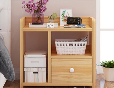 VELADOR TU MESITA MODERNO NICOLAS 1 CAJÓN NATURAL