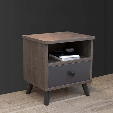 VELADOR TU MESITA MODERNO ANDREA 1 CAJÓN NEGRO