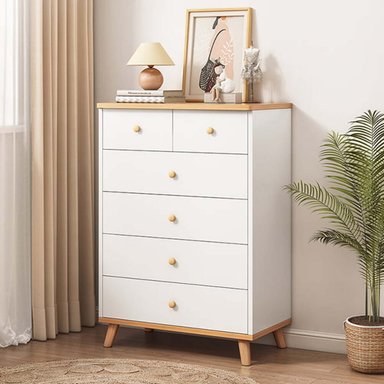 APARADOR TU MESITA VALE BLANCO VINTAGE MODERNO 6 CAJONES