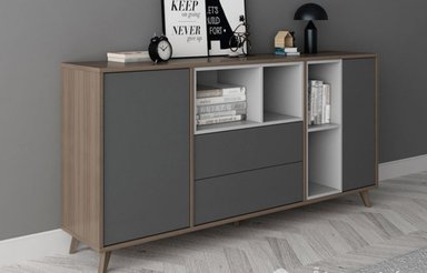 APARADOR TU MESITA IGNACIO MULTICOLOR MODERNO 160CM