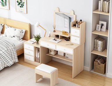 TOCADOR CON VELADOR MODERNO TU MESITA XIME DUNA/BLANCO