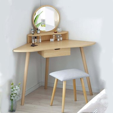 TOCADOR TU MESITA MORA DUNA MARRÓN CLARO ESQUINERO VINTAGE