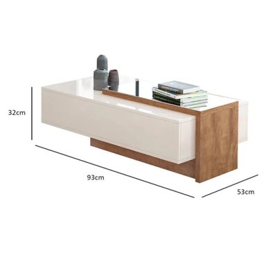 MESA DE CENTRO TU MESITA BERTA MODERNA CON ESPEJO - 3