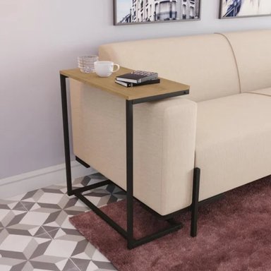 MESA LATERAL TU MESITA PARODI MARRÓN 50X30CM MODERNA