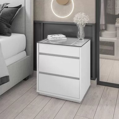 VELADOR TU MESITA MODERNO YIDAH CON ORGANIZADOR BLANCO