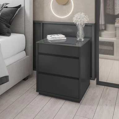 VELADOR TU MESITA MODERNO YIDAH CON ORGANIZADOR NEGRO