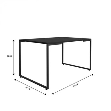 MESA DE COMEDOR MINIMALISTA TU MESITA JP 135CM NEGRO - 4