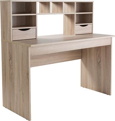 ESCRITORIO MODERNO TU MESITA PATRICIO 120 CM X 57 CM MARRÓN 2 CAJONES - 2