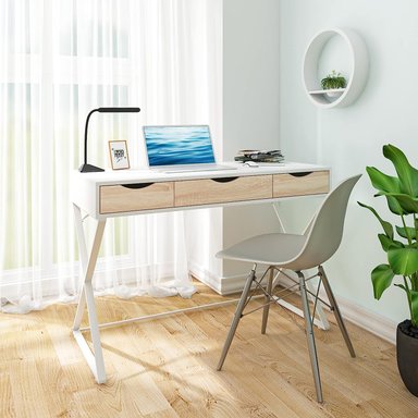 ESCRITORIO TU MESITA RONDON 110 CM X 50 CM BLANCO NÓRDICO - 2