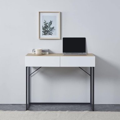 ESCRITORIO TU MESITA JUSTIN 110 CM X 45 CM BLANCO NÓRDICO