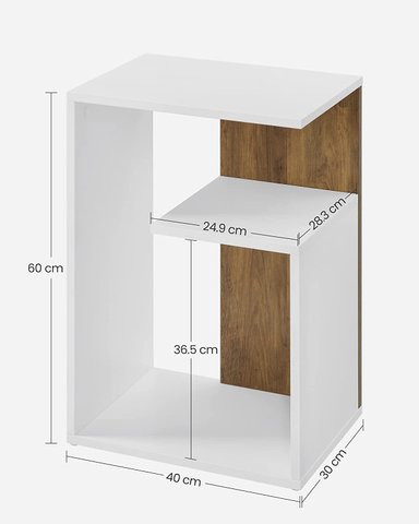 VELADOR TU MESITA MODERNO GLADYSIÑA 40CM BLANCO - 3
