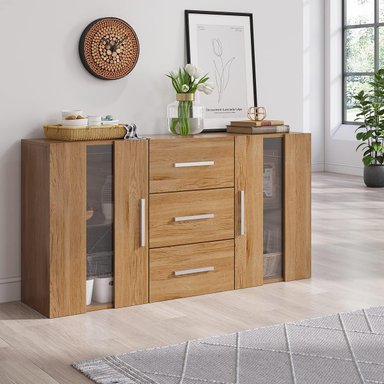 APARADOR TU MESITA MAR MELAMINA 18MM 2 PUERTAS 3 CAJONES MODERNO - 2