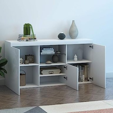 APARADOR TU MESITA DANERI MELAMINA 18MM 3 PUERTAS MODERNO 135CM - 2