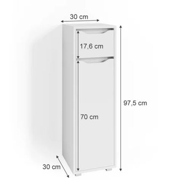MUEBLE BAÑO TU MESITA HUNN BLANCO ORGANIZADOR - 3
