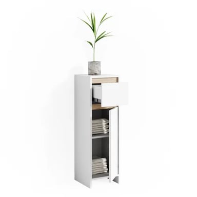 MUEBLE BAÑO TU MESITA KABUL CHICO BLANCO ORGANIZADOR 95 CM - 2
