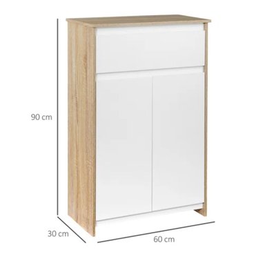 MUEBLE BAÑO TU MESITA NORDICO BLANCO ORGANIZADOR 60 CM - 3