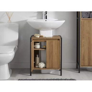 MUEBLE BAÑO TU MESITA CARMEN LAVADERO MARRON INFERIOR - 2